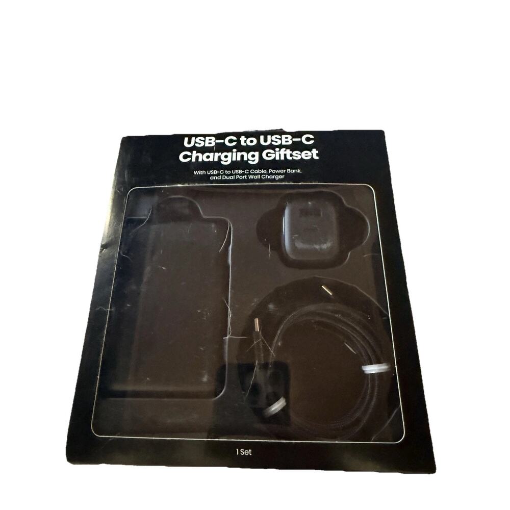 USB C to C Charging Charging Set, Power Bank , Dual Port Wall Charger 10.5 W